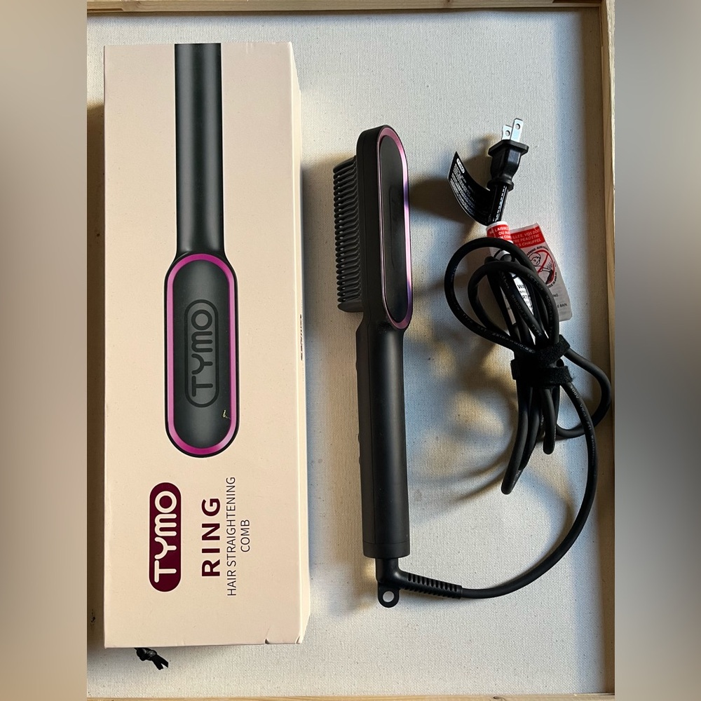 Hair Straightener Brush, TYMO Ring Hair Straightener Comb